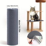 Load image into Gallery viewer, Gray DIY self-adhesive cat scratcher sofa protector mat roll with trimming feature displayed next to cat tree and cat sitting
