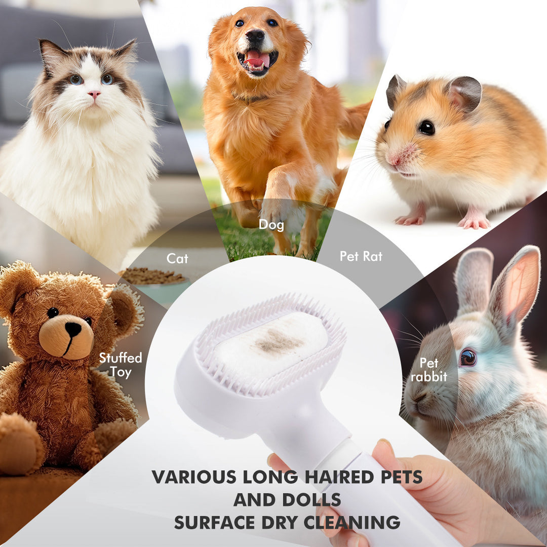 Pet disposable foam lint brush for removing fur from dogs, cats, rabbits, pet rats, and stuffed toys with long hair.