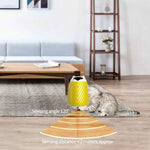 Load image into Gallery viewer, Automatic smart cat massager and pet hair brush with 120-degree sensor detecting cats within 2 meters in a living room setting
