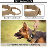 Load image into Gallery viewer, Dog collar with Airtag holder and extended control handle for secure pet tracking and daily training use
