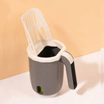 Load image into Gallery viewer, Gray version of the all-in-one cat litter scoop and waste bin with ergonomic handle and built-in bag dispenser for odor-free litter cleaning.
