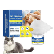 Cat Calming Diffuser Refill 45ml with natural pheromones for reducing cat anxiety and promoting relaxation at home