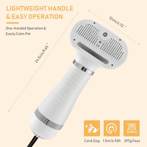 Lightweight portable pet air dryer – quiet fast drying tool for home grooming