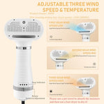 Load image into Gallery viewer, Cat grooming air dryer – safe fast hot spray pet blower | PotnPet

