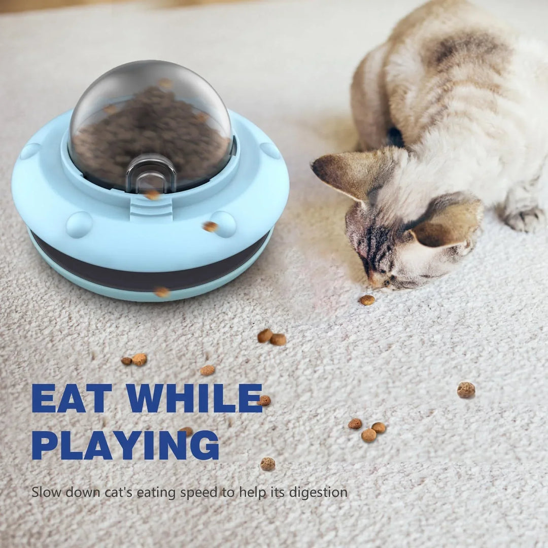 Flying Saucer Pet Slow Feeder – Interactive Puzzle Toy Ather Craft LLC