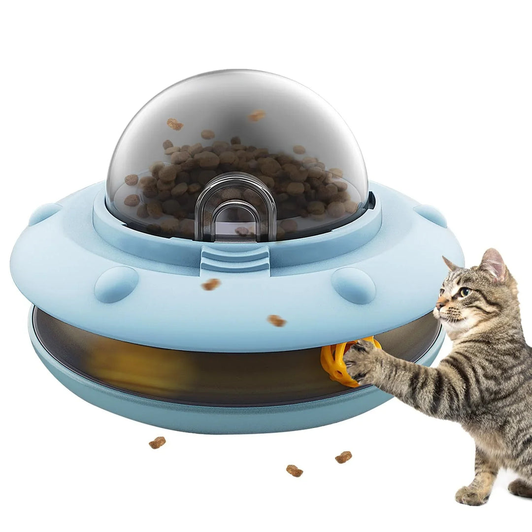 Flying Saucer Pet Slow Feeder – Interactive Puzzle Toy Ather Craft LLC