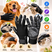 Pet Grooming Glove for Dogs, Cats – Massage, Shedding & Hair Removal Glove, Bath & Grooming Brush, Lightweight & Flexible