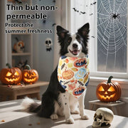 Halloween Printed Pet Triangle Bib for Dogs & Cats