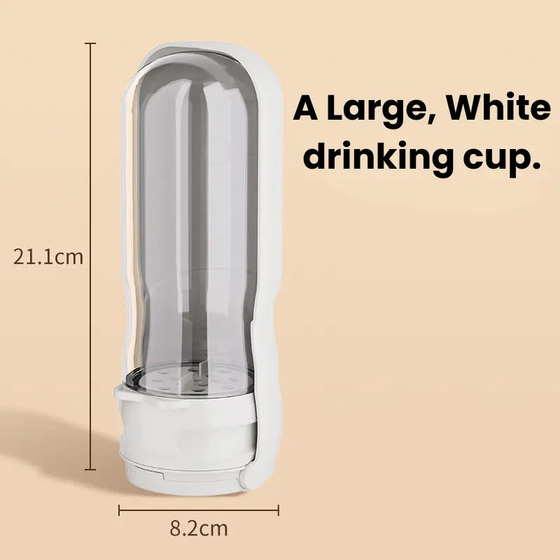 2-in-1 Pet Travel Feeder – Foldable Food & Water Cup Ather Craft LLC