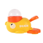Load image into Gallery viewer, Yellow and orange interactive dog puzzle feeder in duck design with treat dispenser and slow feeder features
