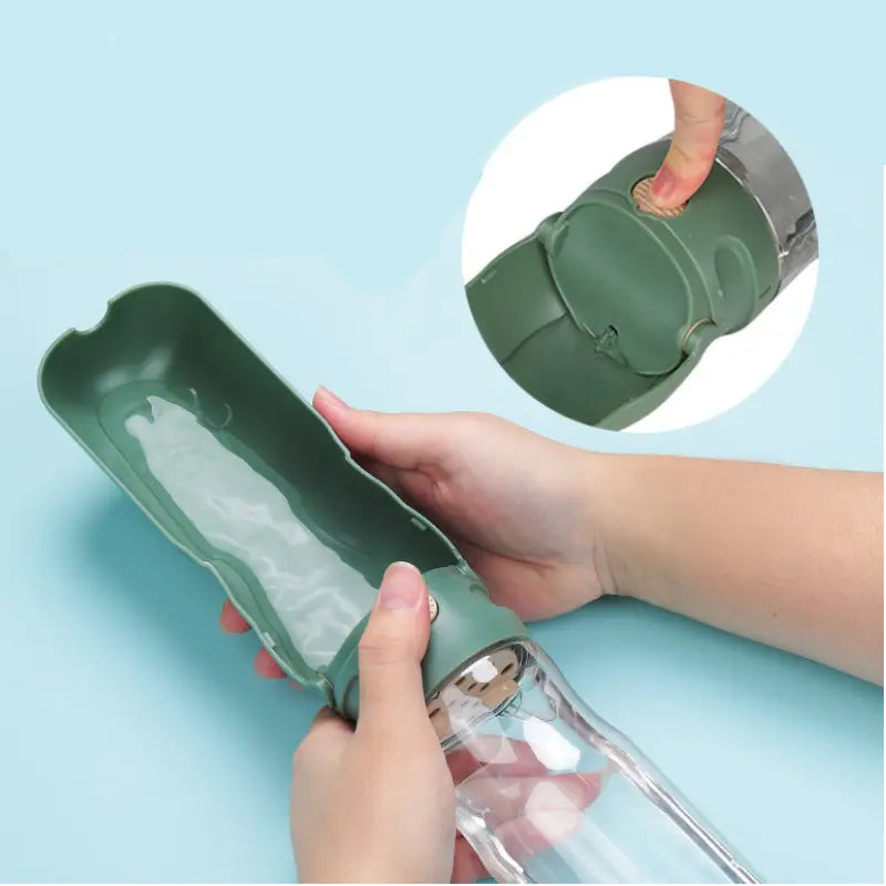 2-in-1 Pet Travel Feeder – Foldable Food & Water Cup Ather Craft LLC