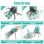 Load image into Gallery viewer, Step-by-step use of six-claw dog pooper scooper showing how to remove and tie waste bag hygienically and easily.
