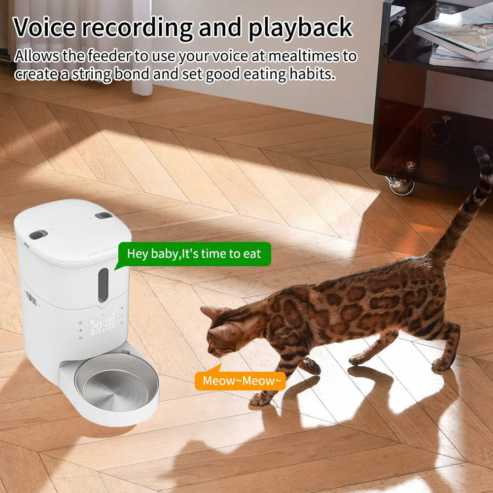 3L Smart Wi-Fi Pet Feeder – Auto Cat & Dog Food Dispenser Ather Craft LLC