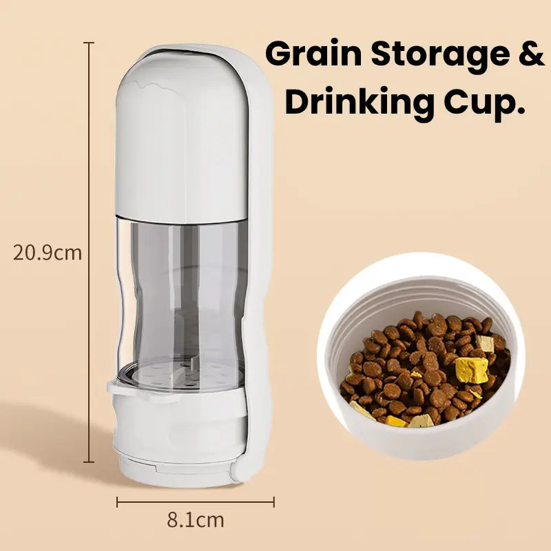 2-in-1 Pet Travel Feeder – Foldable Food & Water Cup Ather Craft LLC