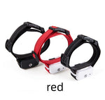 Load image into Gallery viewer, Three smart anti-bark spray dog collars in black and red with adjustable straps and spray mechanism.

