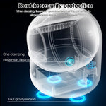 Load image into Gallery viewer, X-ray style illustration of smart automatic cat litter box with double security sensors and clamping prevention device.
