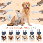 All-in-One Pet Hair Trimmer & Vacuum – Grooming Set for Dogs & Cats Ather Craft LLC