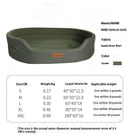 Load image into Gallery viewer, Green stylish anti-bite Four Seasons pet bed made of 600D Oxford cloth for dogs and cats of various sizes.
