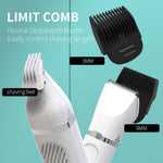 Load image into Gallery viewer, Multifunctional electric hair clipper with limit combs for 3mm and 9mm shaving length control, USB rechargeable grooming kit for men
