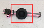 Load image into Gallery viewer, Pink reflective adjustable pet collar with bell and black airtag holder for cats and small dogs
