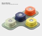 Load image into Gallery viewer, Recordable talking buttons for dogs and cats on a mat for pet communication and bonding.
