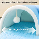 Load image into Gallery viewer, Cat tunnel bed with 3D memory foam, 20cm diameter, breathable and firm structure for hiding and sleeping comfort.
