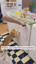 Load and play video in Gallery viewer, Cat Scratcher Sofa Protector 🐾 | DIY Self-Adhesive Cat Scratch Pad, Trimmable Carpet Board &amp; Furniture Guard Mat
