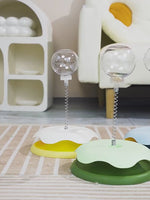 Load and play video in Gallery viewer, Cat Toy &amp; Feeder Set – Turntable Ball + Self-Entertaining Play Kit
