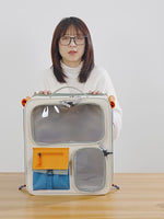 Load and play video in Gallery viewer, Cat Backpack Trolley – Large Travel Carrier for Pets
